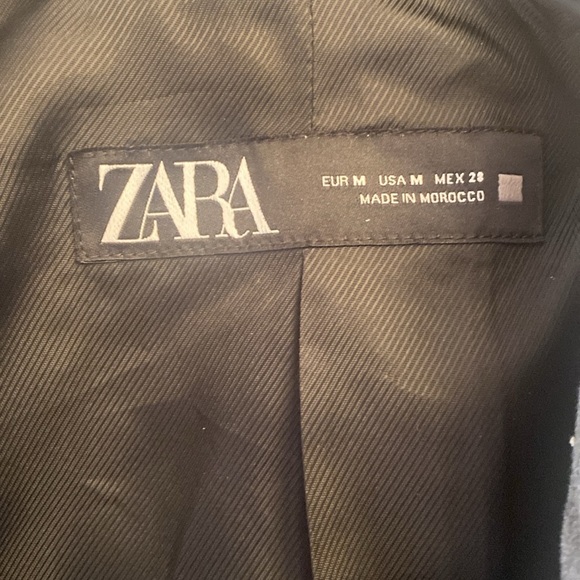 Zara Straight Cut Shoulder Pad Blazer - Picture 4 of 4